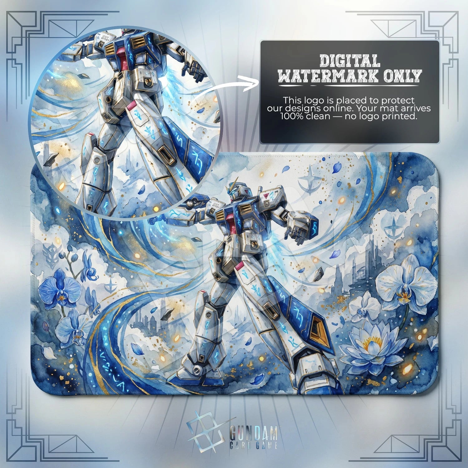 Alex Orchid Playmat - Gundam TCG Card Game Mat