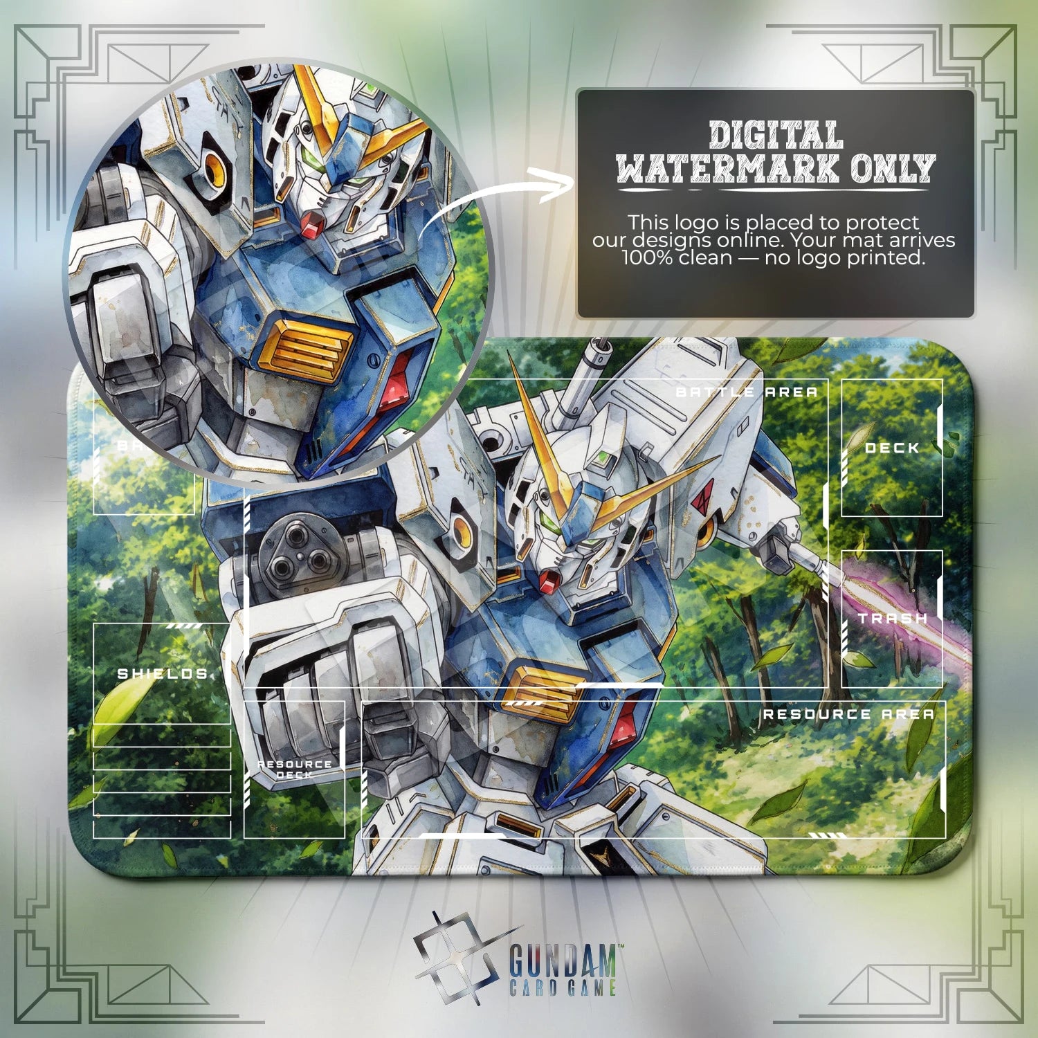 Alex Woodland Playmat - Gundam TCG Card Game Mat