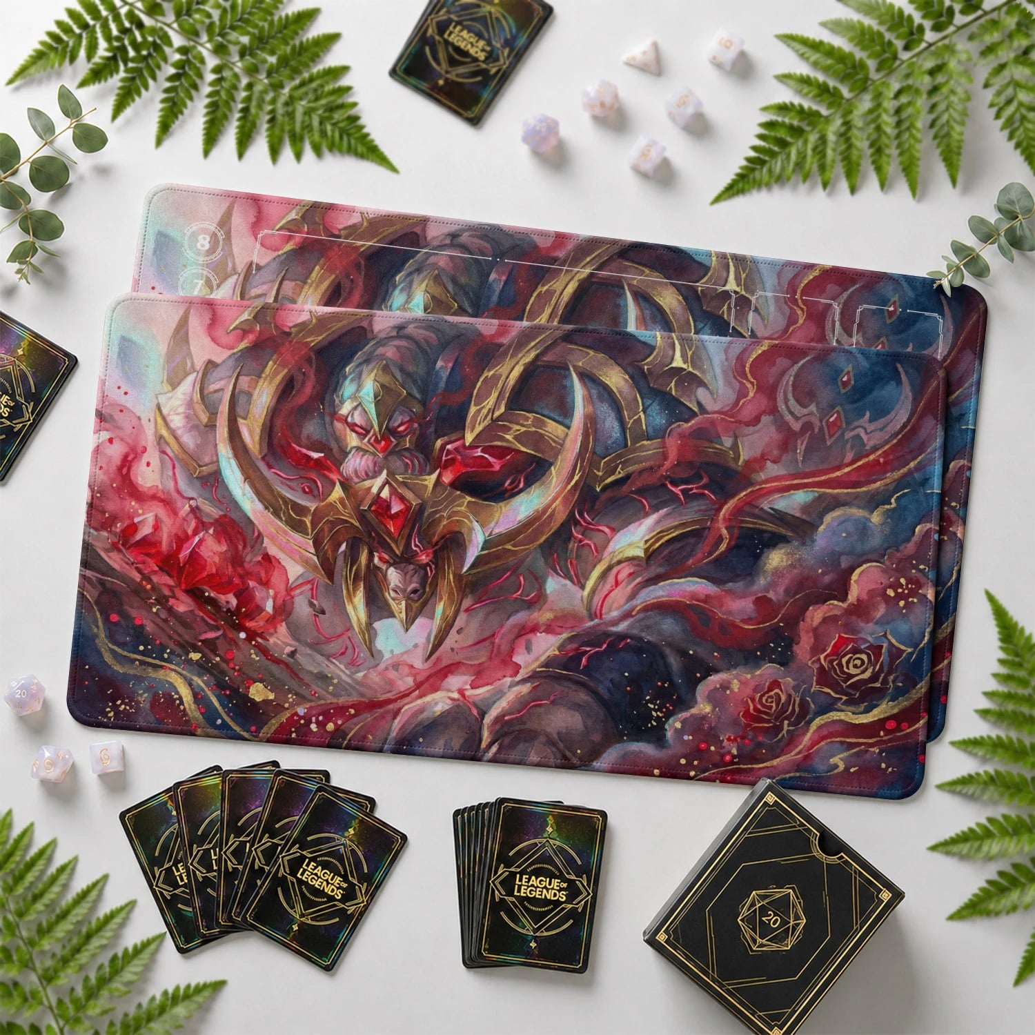 Alistar Crimson Playmat - LoL Riftbound TCG Mat