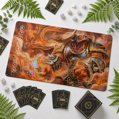 Alistar Inferno Playmat - LoL Riftbound TCG Mat