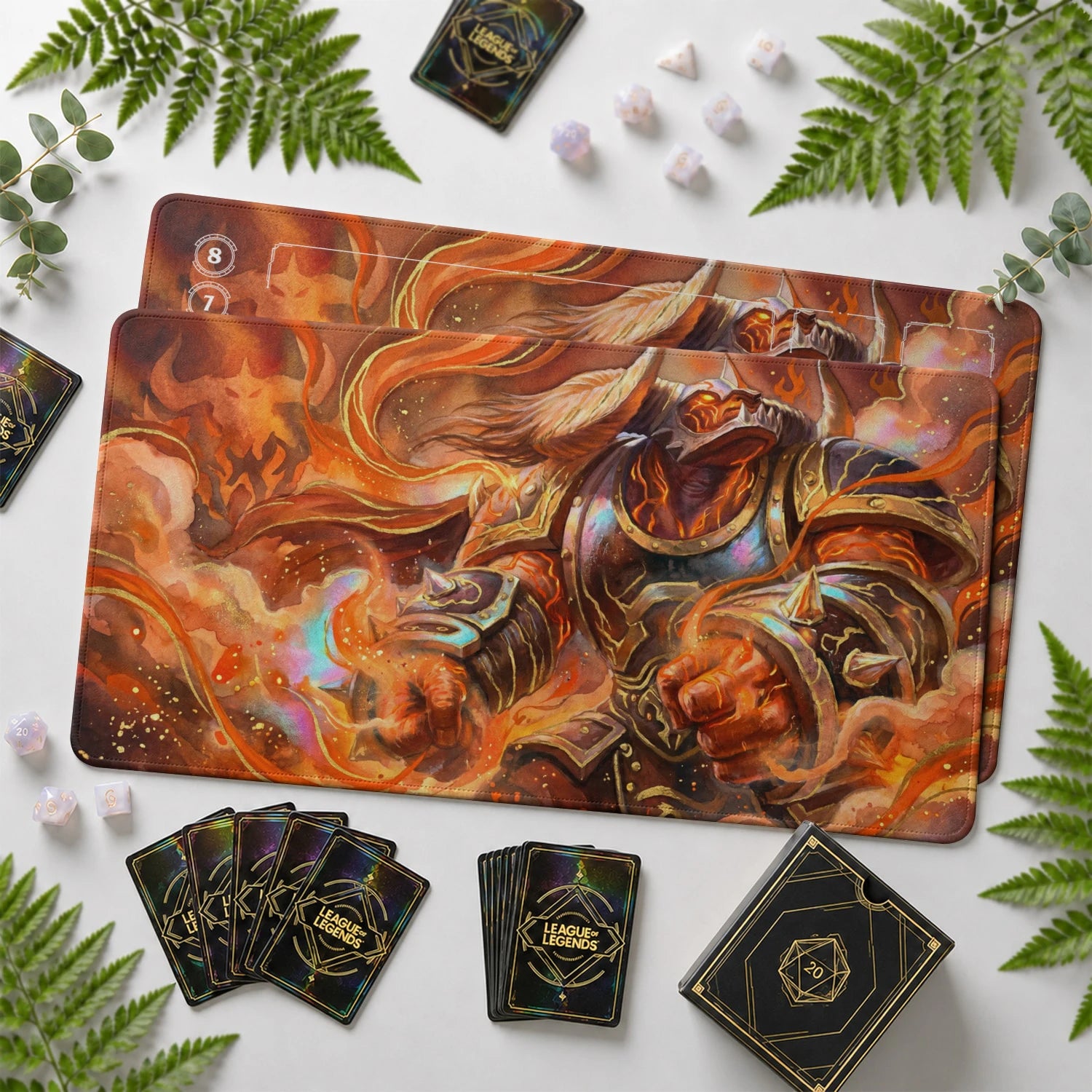 Alistar Inferno Playmat - LoL Riftbound TCG Mat