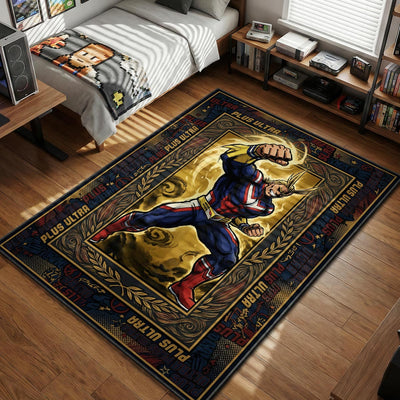 All Might Goldener Schlag Teppich - Mein Held Akademie Stuhlmatte