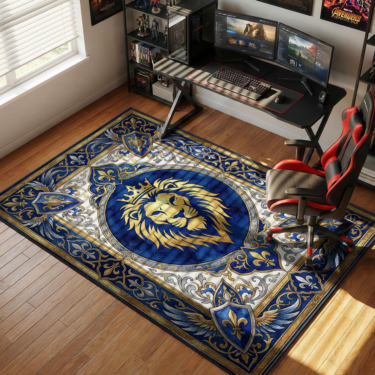 Alliance Lion Royal Crest Rug - World of Warcraft Chair Mat