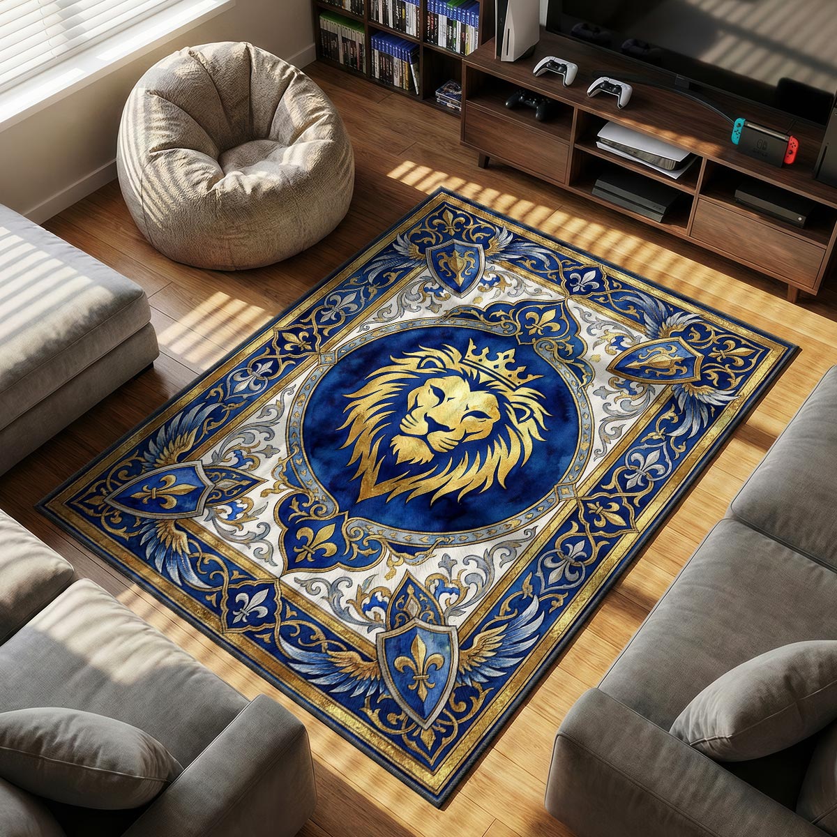 Alliance Lion Royal Crest Rug - World of Warcraft Chair Mat
