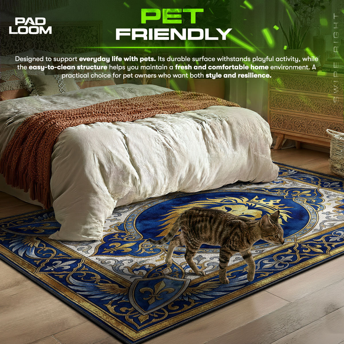 Alliance Lion Royal Crest Rug - World of Warcraft Chair Mat