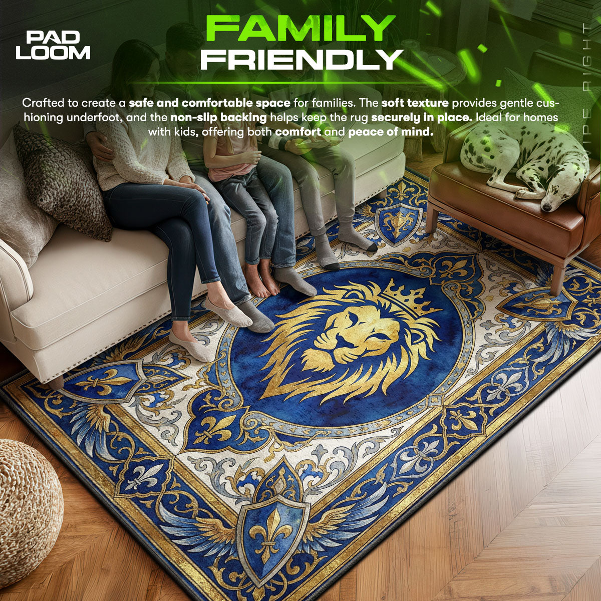 Alliance Lion Royal Crest Rug - World of Warcraft Chair Mat