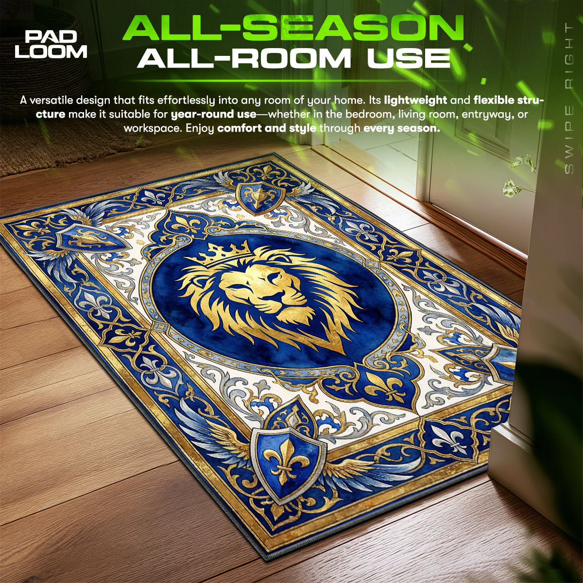 Alliance Lion Royal Crest Rug - World of Warcraft Chair Mat