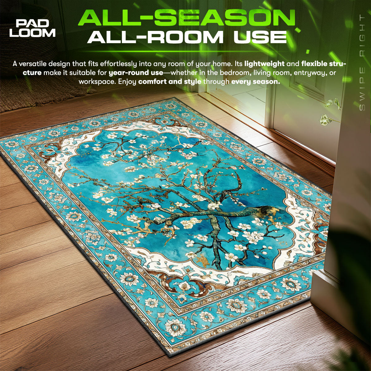 Detailed close-up of Almond rug pattern