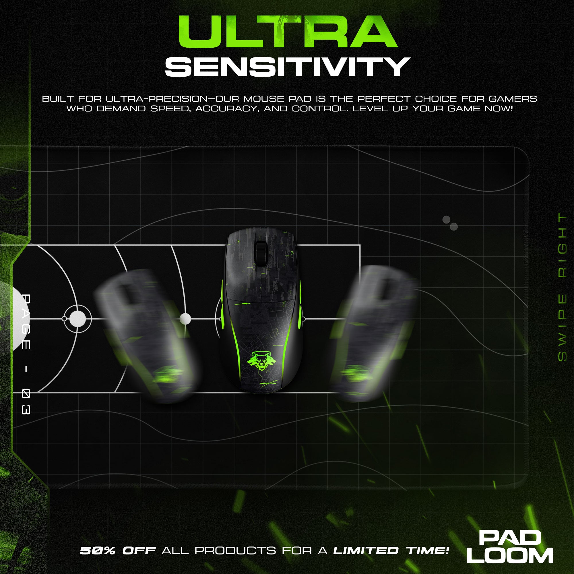 Alpha Centauri Orbit Mouse Pad, Abstract Gaming Desk Mat