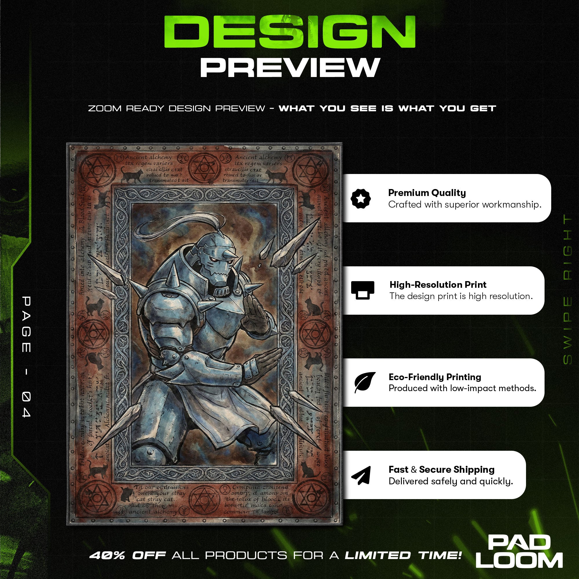 Chair character design printed on rug