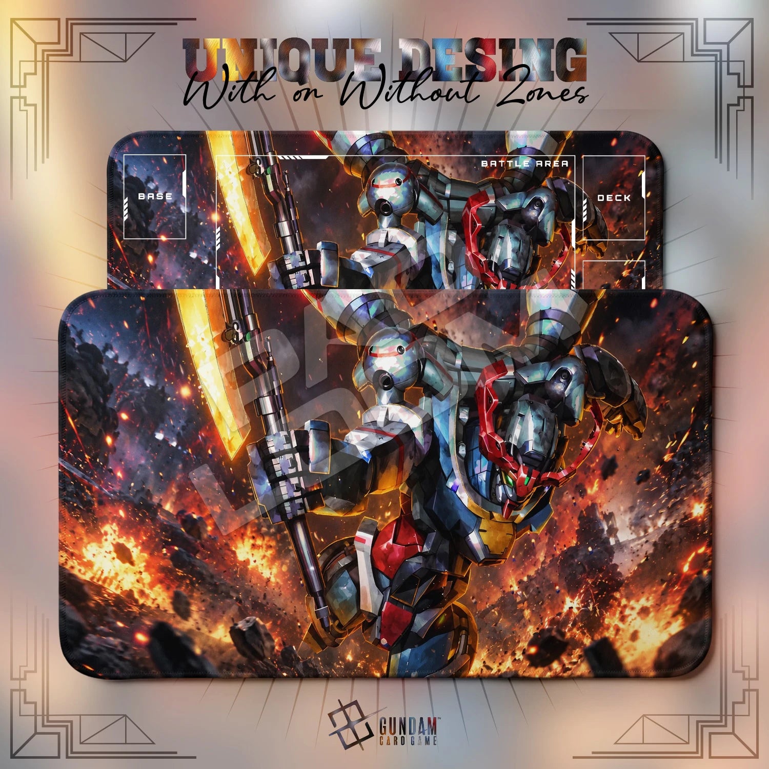 Altron Nataku Playmat - Gundam TCG Card Game Mat
