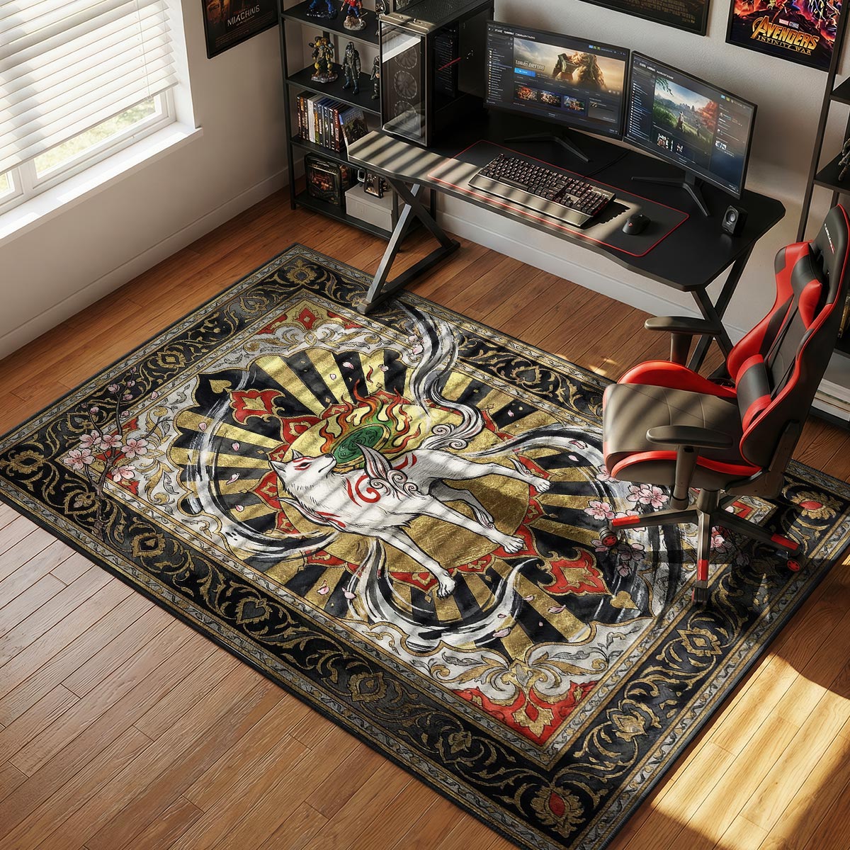 Amaterasu Divine Sun Rug - Okami Chair Mat