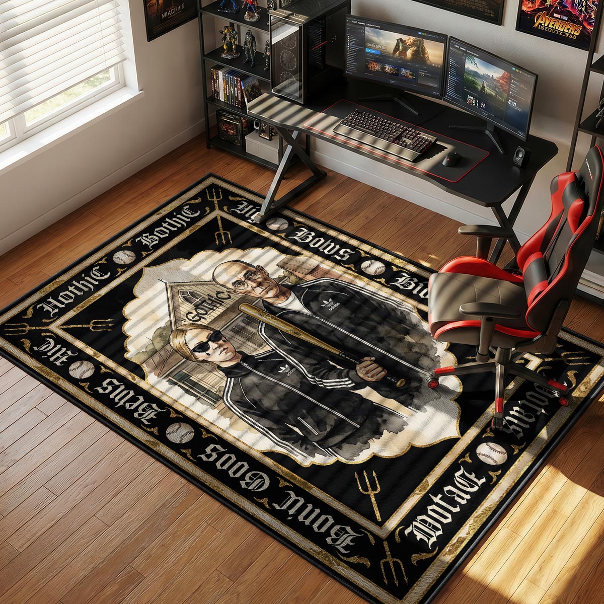 Adidas American Hype rug — main product view