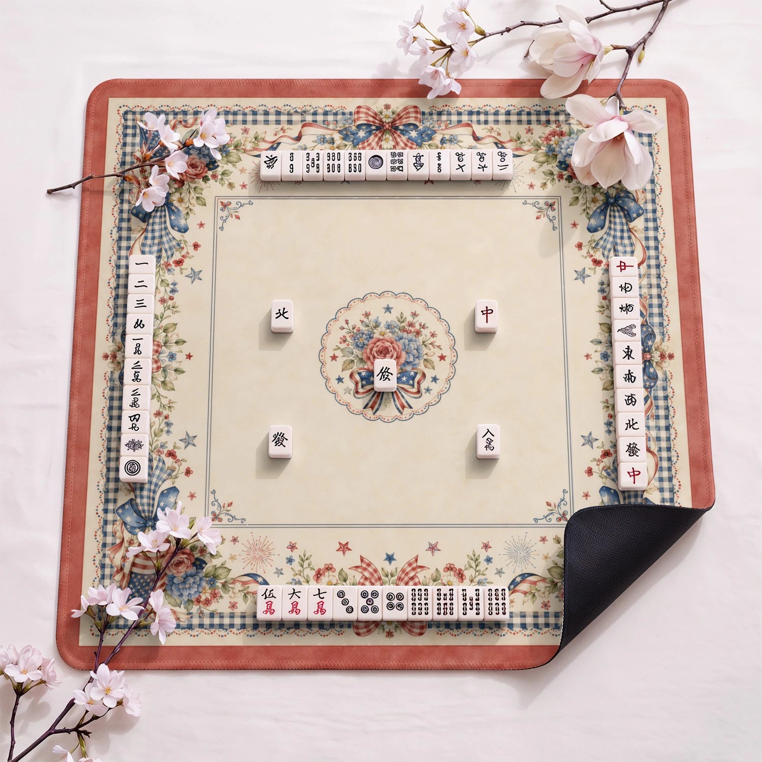 Americana Heritage Mahjong Mat - Mah Jongg Mat