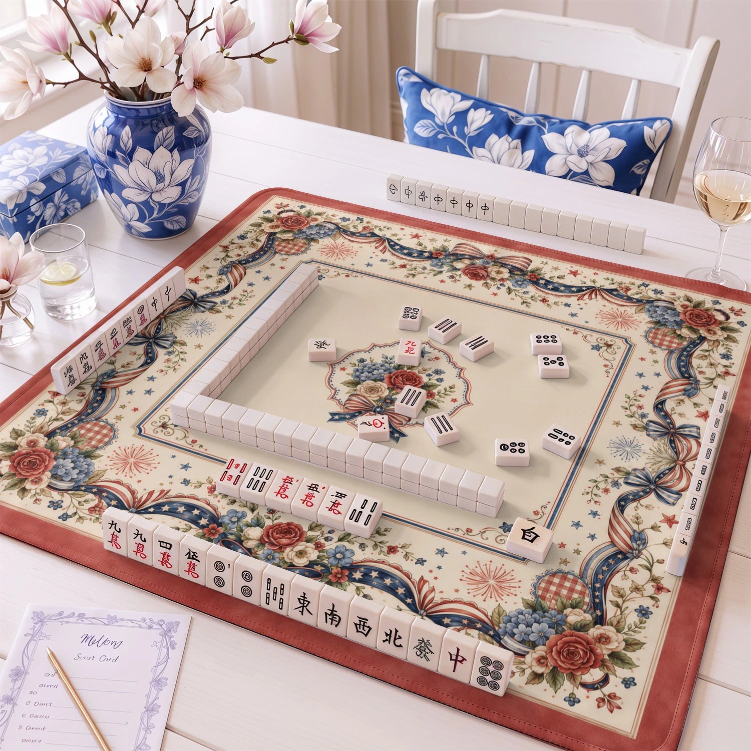 Americana Liberty Mahjong Mat - Mah Jongg Mat