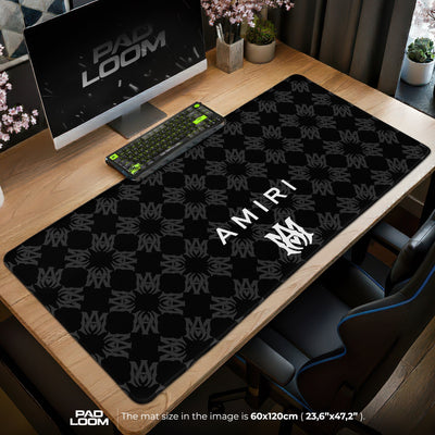 Amiri Mouse Pad - Dark Pattern Gaming Desk Mat