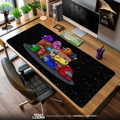 Among Us Crewmates Lounge Mouse Pad, Game Desk Mat