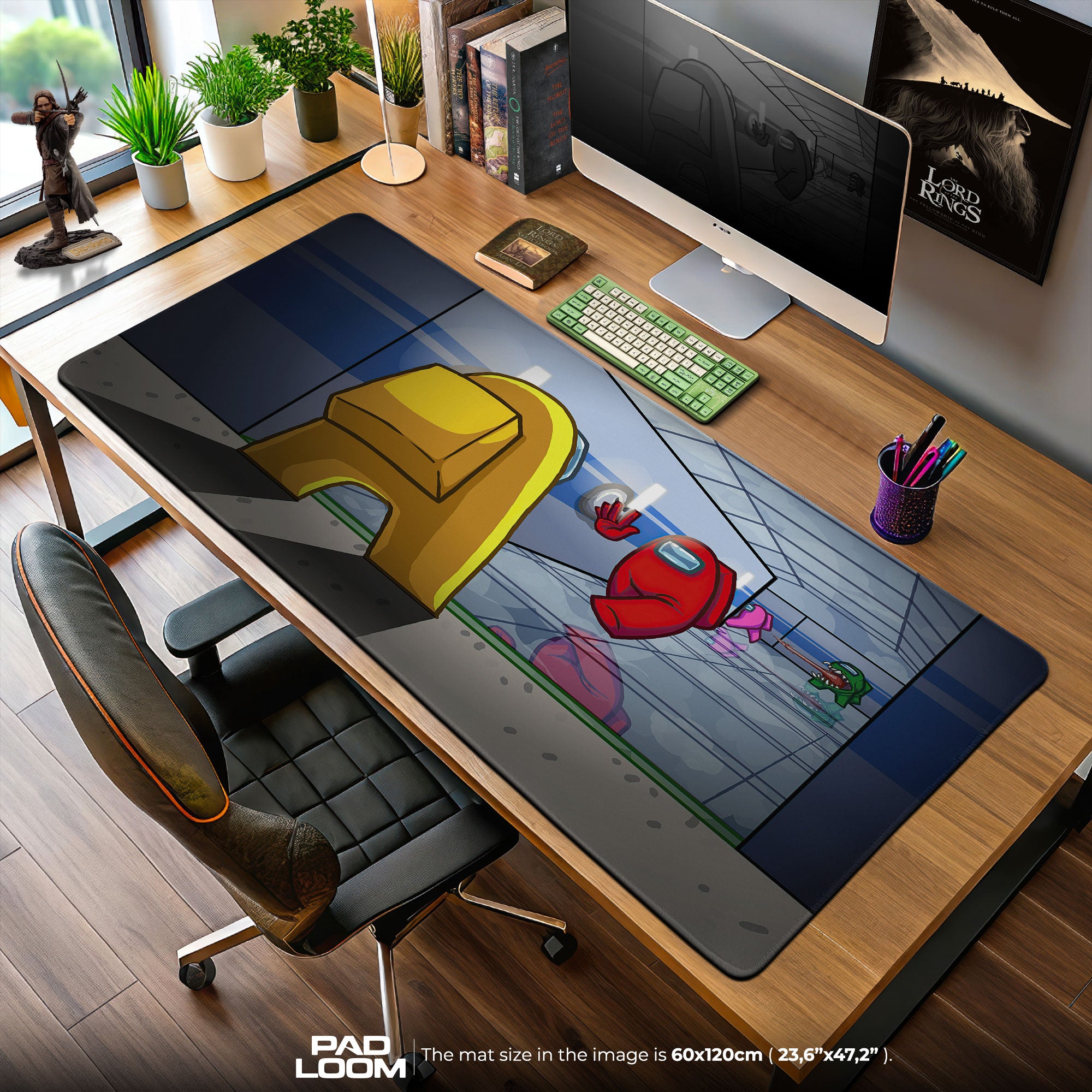 Among Us Mouse Pad, Hallway Encounter Gaming Desk Mat