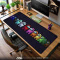 Among Us Mouse Pad, Rainbow Crew Lineup Gaming Desk Mat Padloom