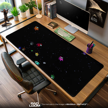 Among Us Mouse Pad, Space Drift Gaming Desk Mat