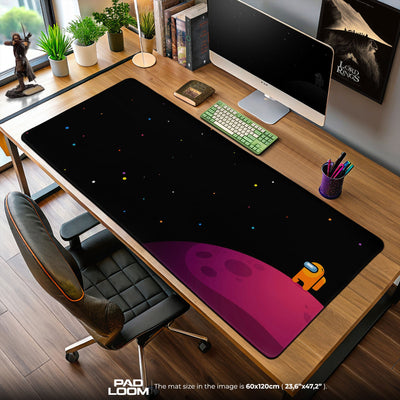 Among Us Orange Crewmate Mouse Pad, Game Desk Mat