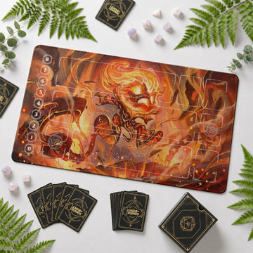 Amumu Inferno Playmat - LoL Riftbound TCG Mat