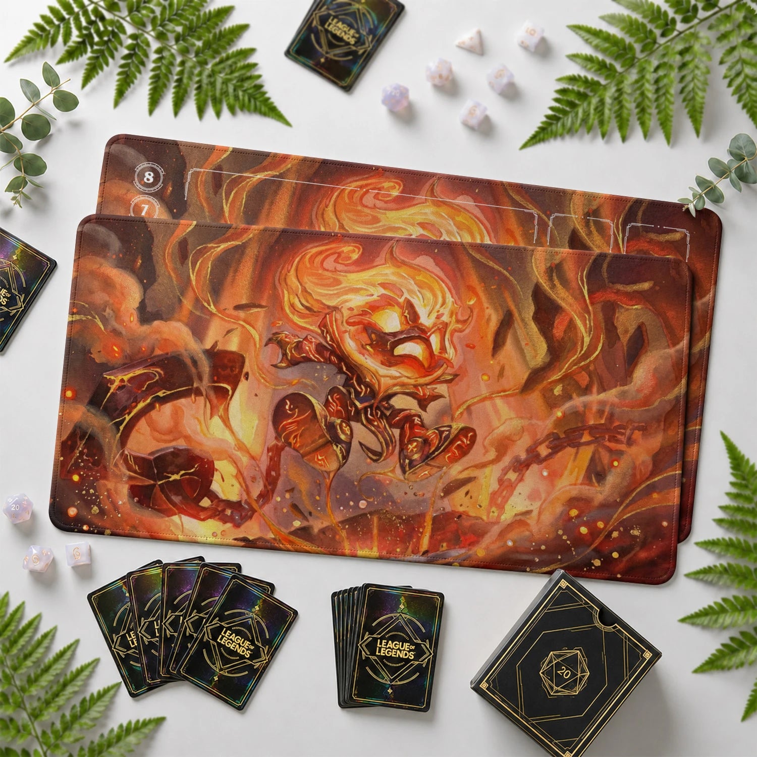 Amumu Inferno Playmat - LoL Riftbound TCG Mat