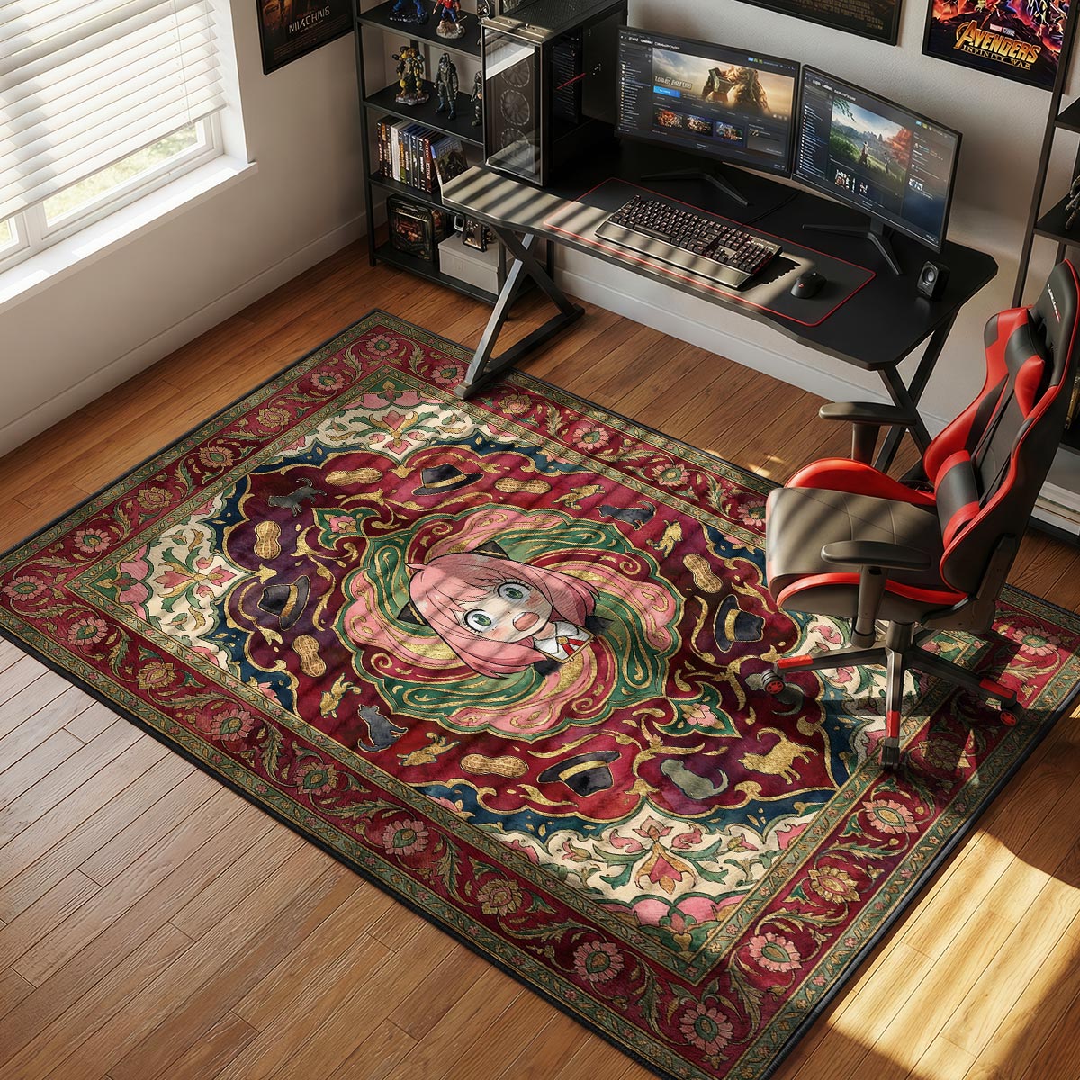 Anya Forger Shocked Rug - Spy x Family Chair Mat