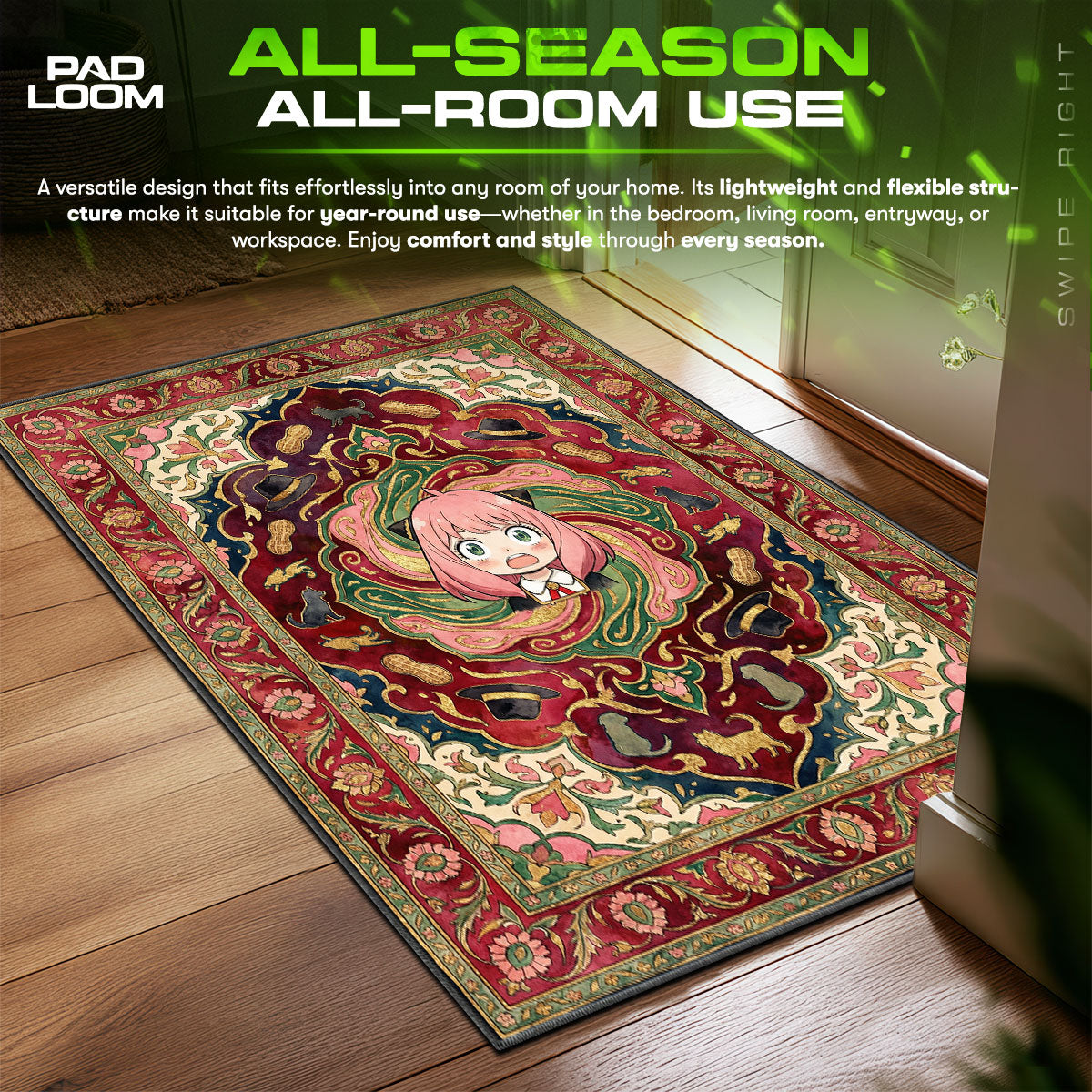 Anya Forger Shocked Rug - Spy x Family Chair Mat