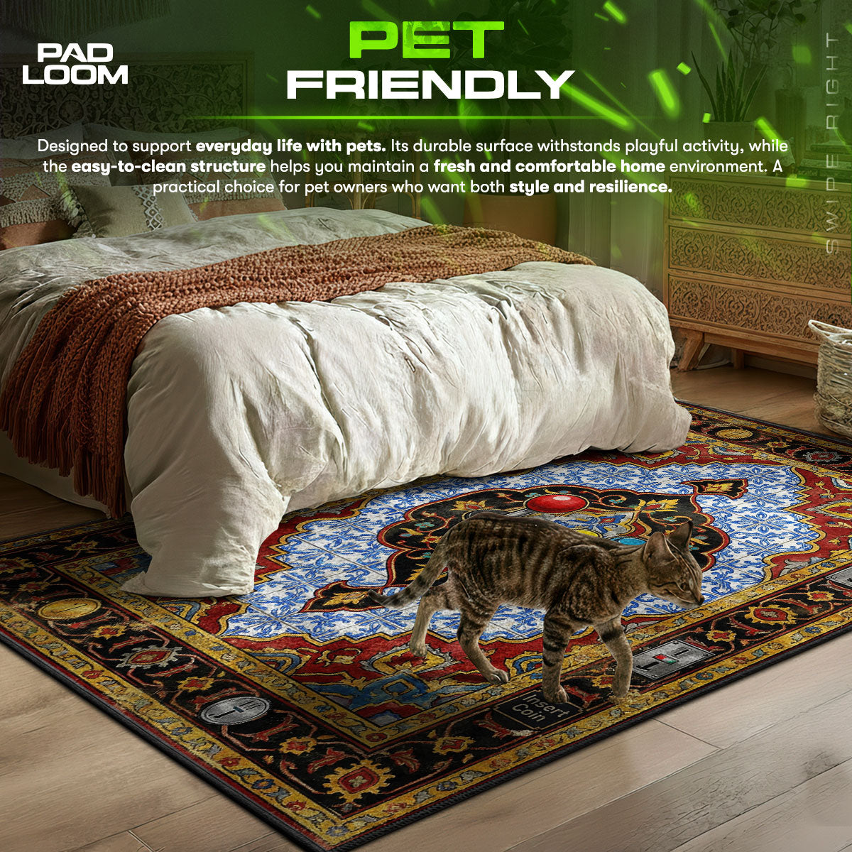 Arcade Cabinet themed area rug for Retro fans