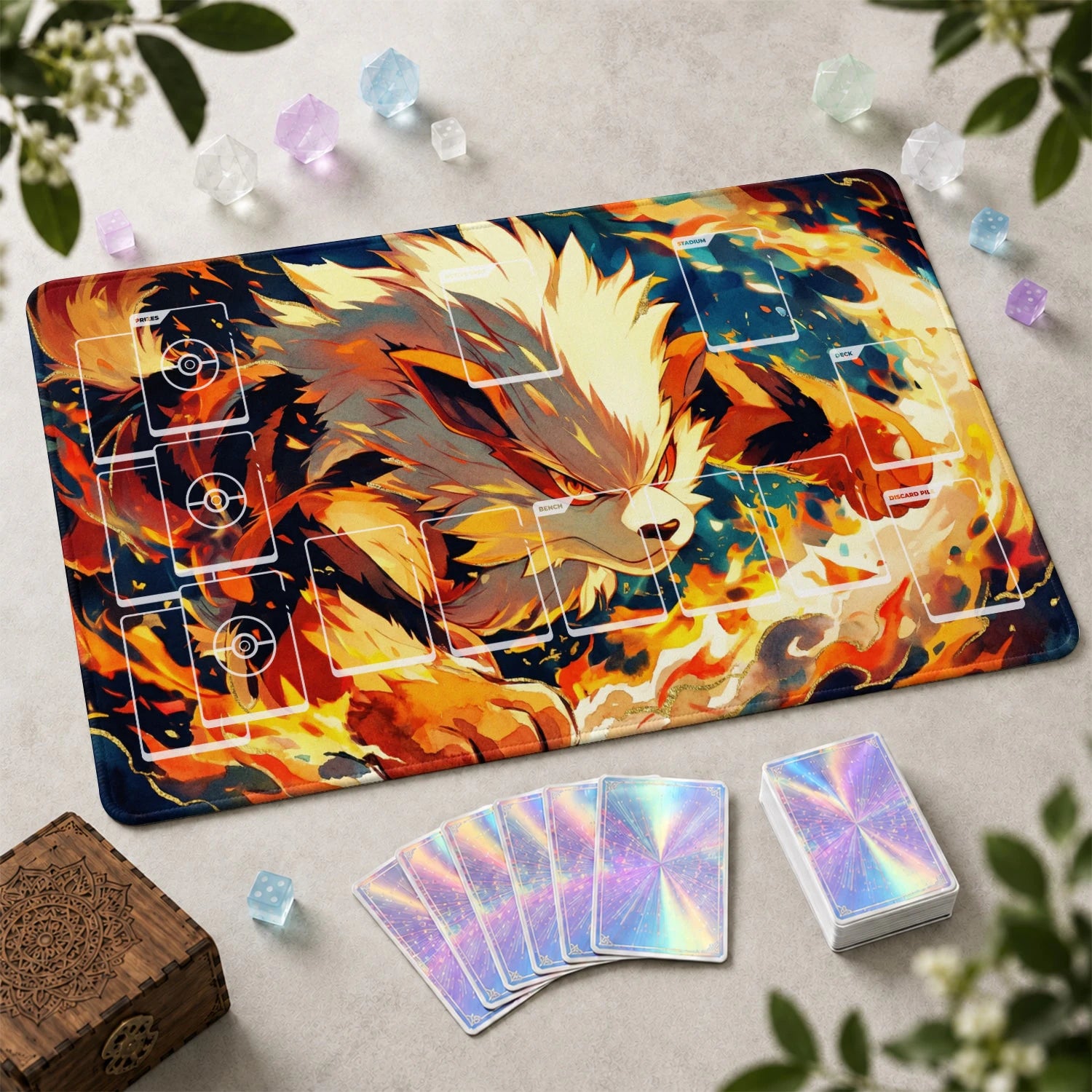 Arcanine Blaze Playmat - Pokemon TCG Mat