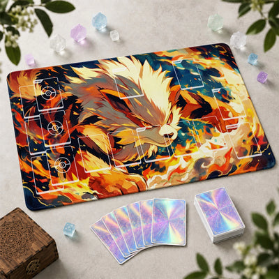 Arcanine Blaze Playmat - Pokemon TCG Mat