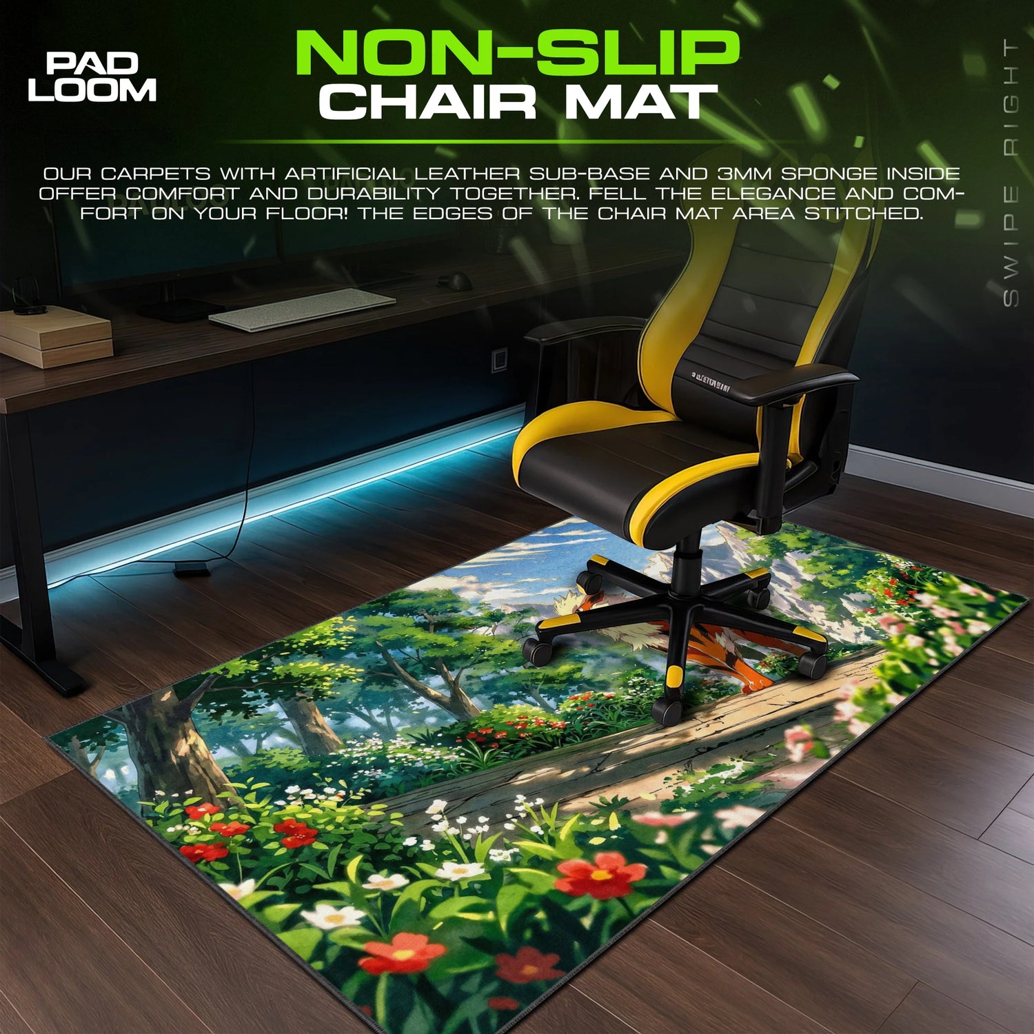 Arcanine Mountain Trail Mouse Pad - Pokemon Desk Mat