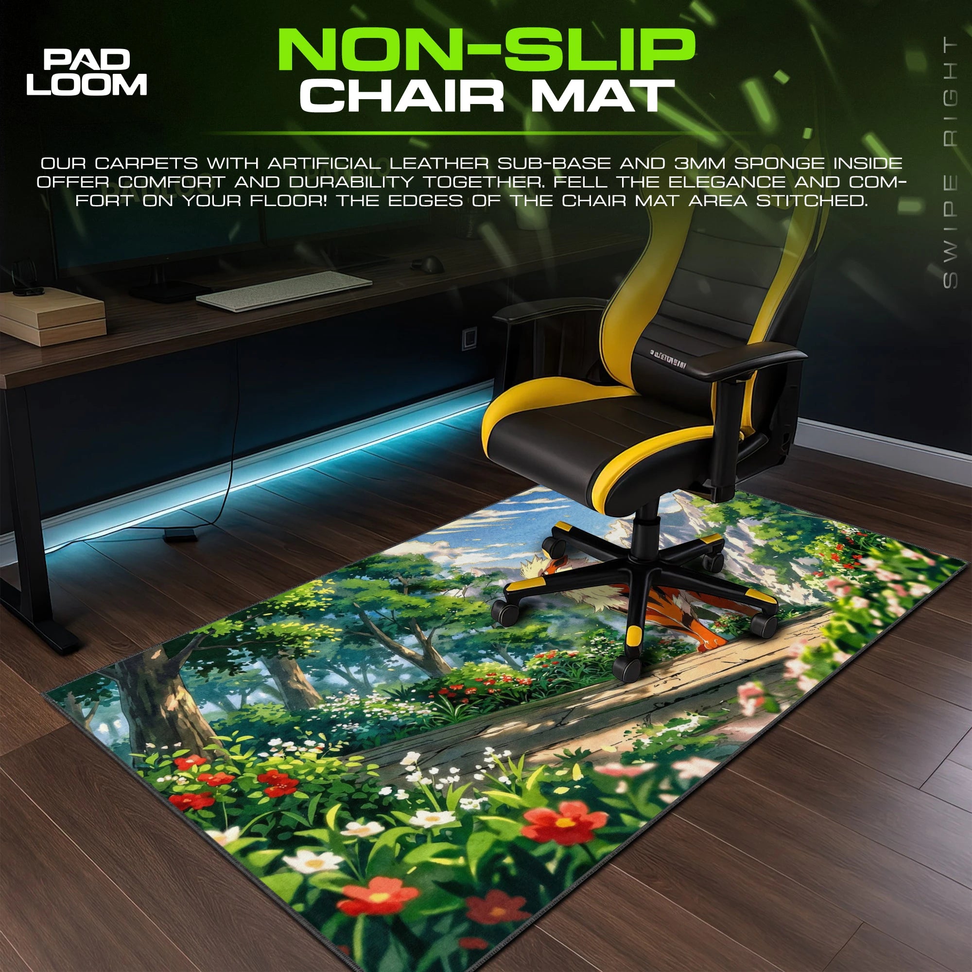 Arcanine Mountain Trail Mouse Pad - Pokemon Desk Mat
