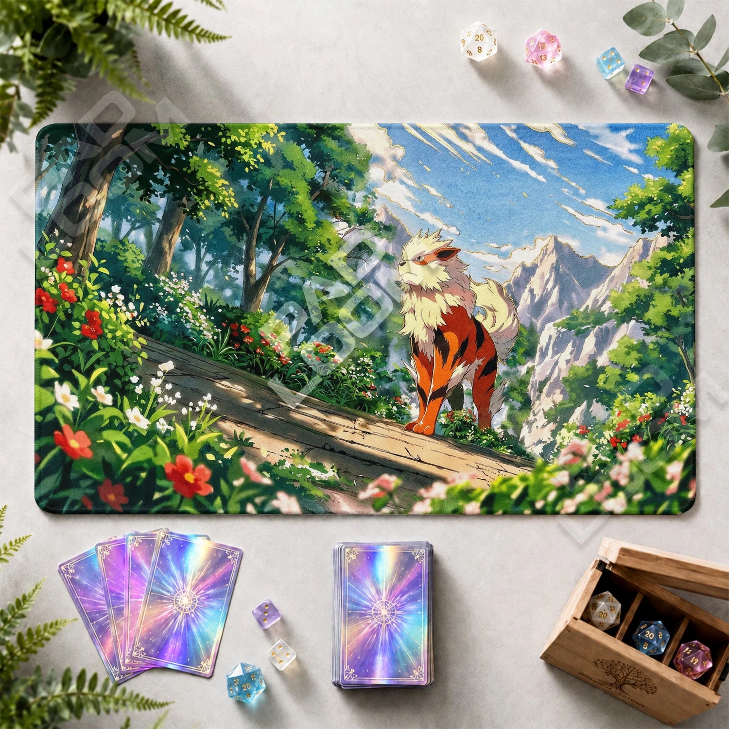 Arcanine Ridge Playmat - Pokemon TCG Mat - view 2