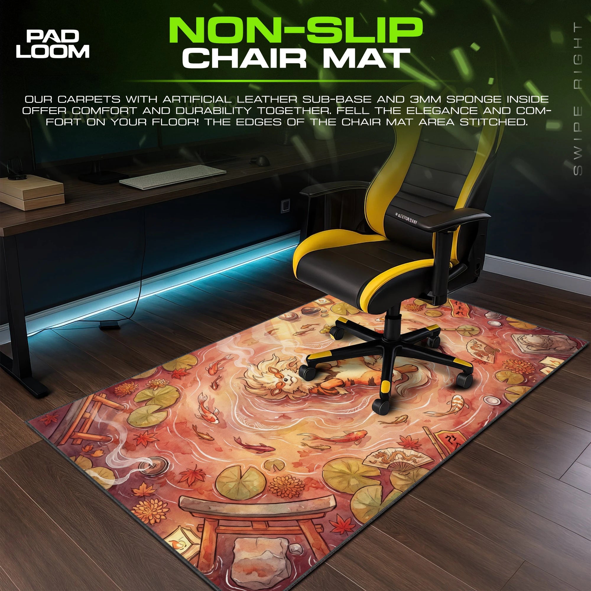 Arcanine Zen Garden Mouse Pad - Pokemon Desk Mat
