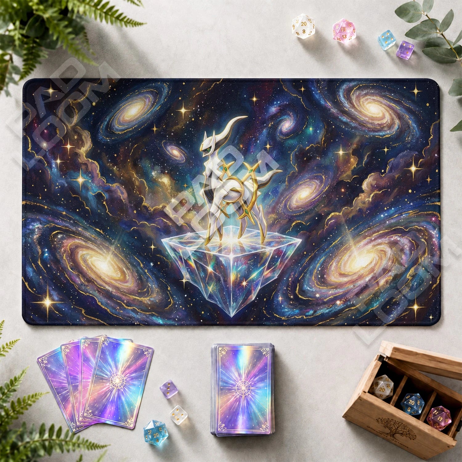 Arceus Cosmos Playmat - Pokemon TCG Mat - view 2