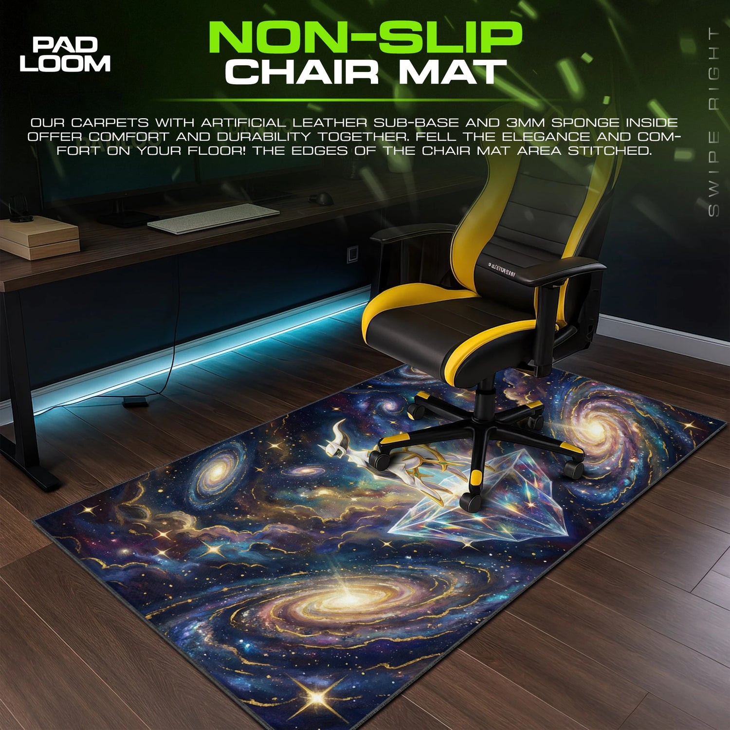 Arceus Galaxy Origin Mouse Pad - Pokemon Desk Mat
