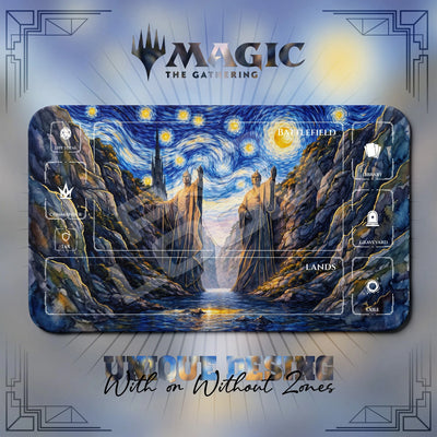 Argonath Starry Playmat - LOTR MTG Magic Mat