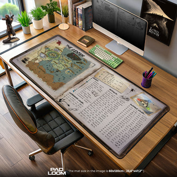 ARK Center Map Mouse Pad, Explorer Gaming Desk Mat