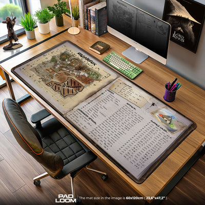 ARK Ragnarok Map Mouse Pad, Explorer Gaming Desk Mat