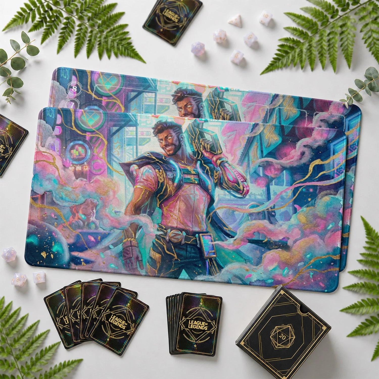 Arkshan Neon Playmat - LoL Riftbound TCG Mat