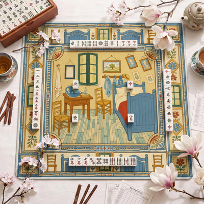 Arles Bedroom Mahjong-Matte - Mah-Jongg Tischmatte