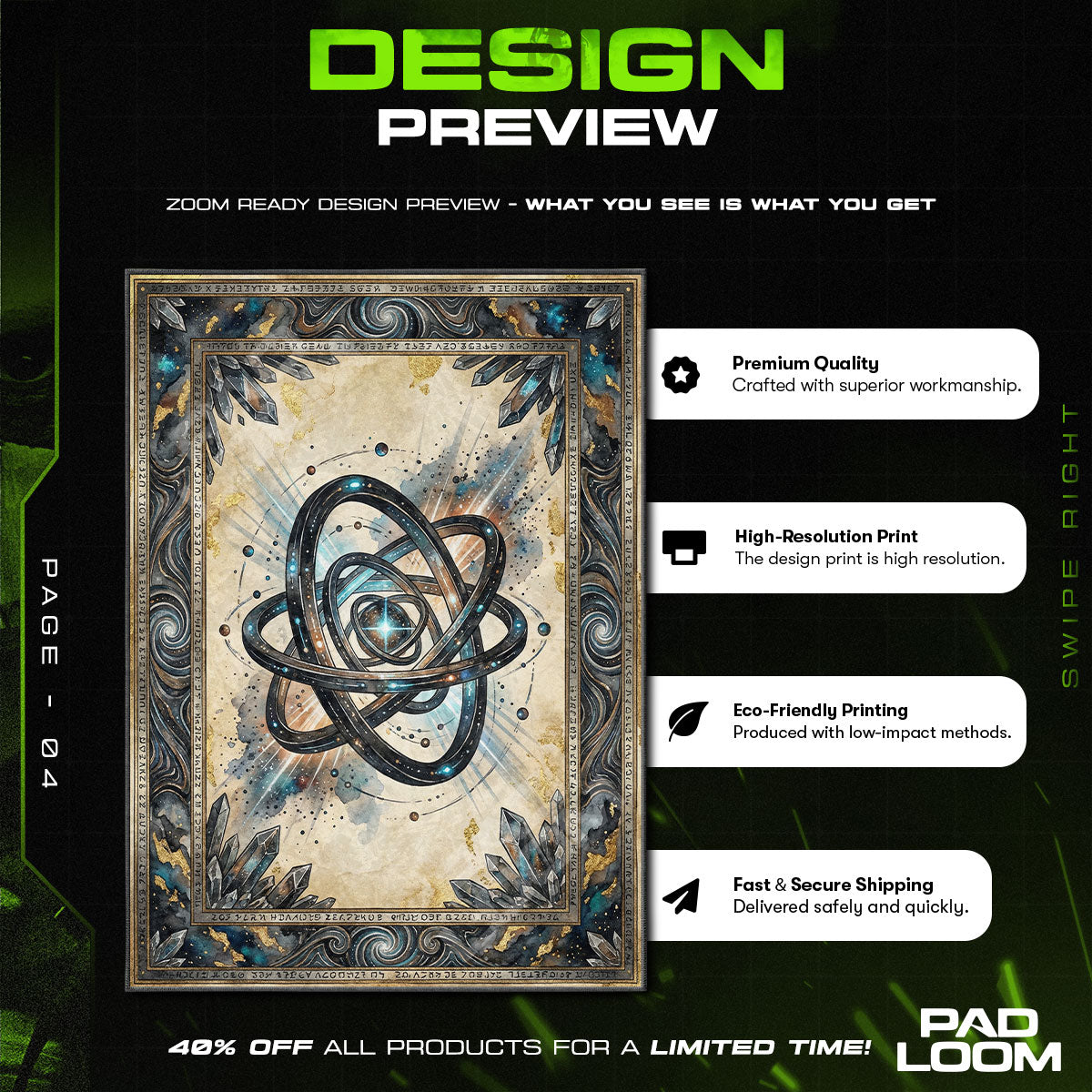 Chair character design printed on rug