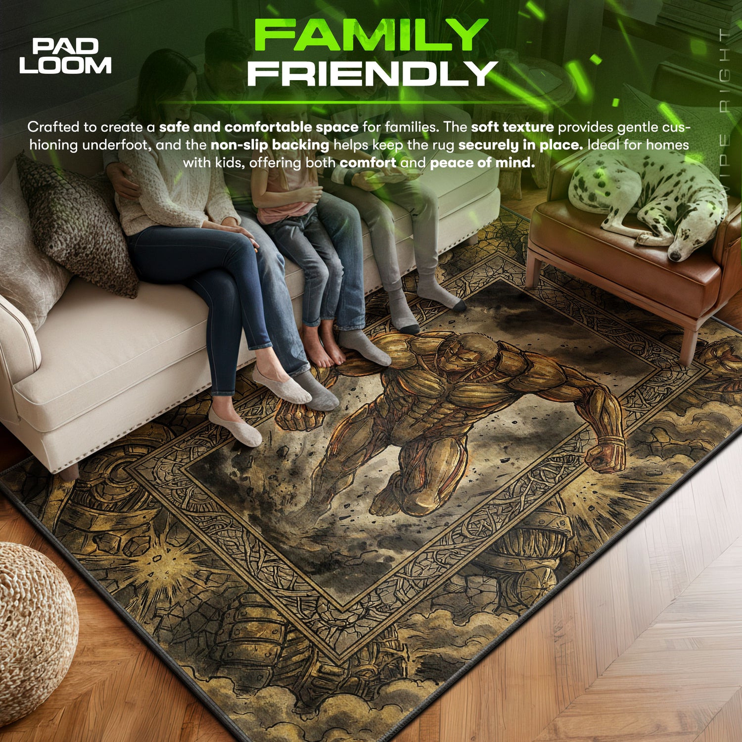 Armored Titan Wall Breach Rug - Attack on Titan Chair Mat