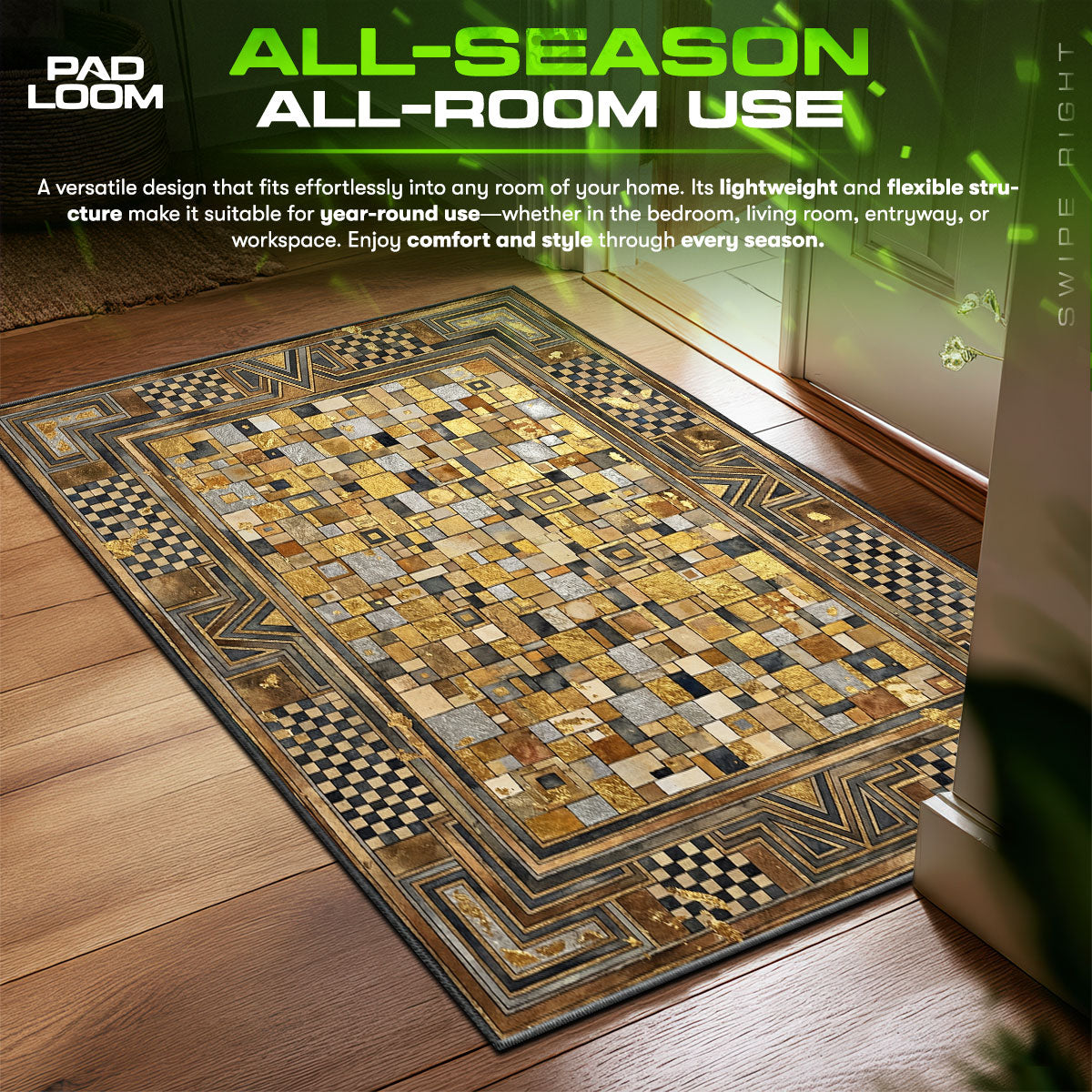 Detailed close-up of Art rug pattern