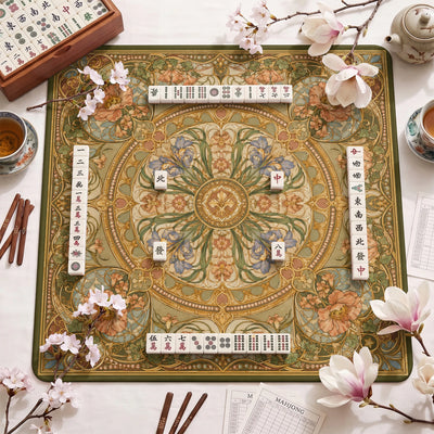 Art Nouveau Bloom Mahjong-Matte - Mah-Jongg Matte