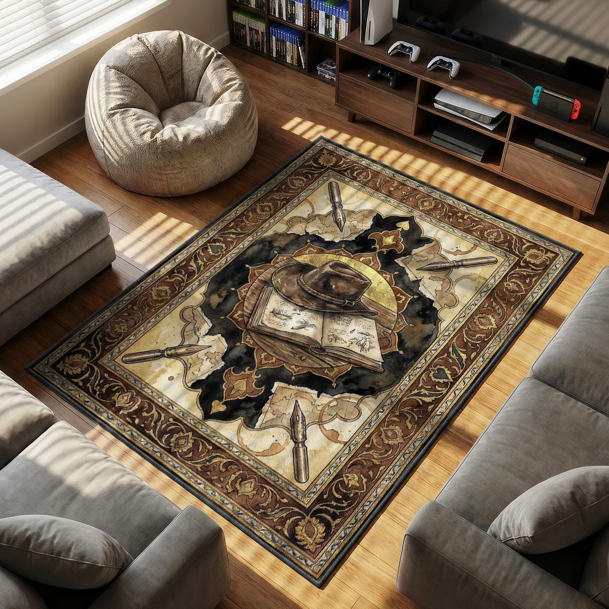 Arthur Journal Sketch Rug - RDR2 Chair Mat