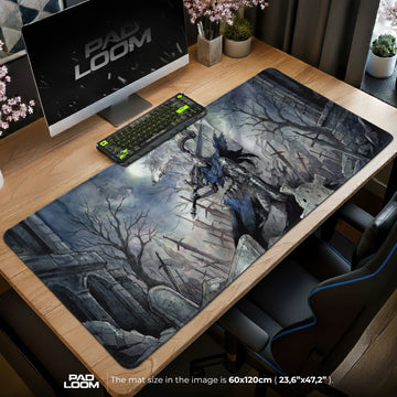 Artorias and Sif Mouse Pad – gaming desk mat by Padloom