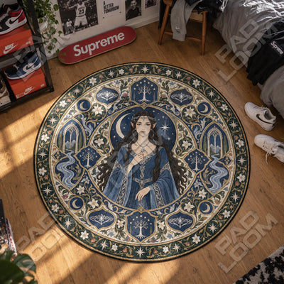 Arwen Evenstar Round Rug - Lord of the Rings Chair Mat